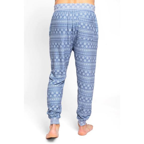 NEW SOL ANGELES fair isle jogger in indigo - Picture 3 of 3